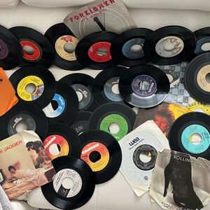 Vintage 45 RPM Vinyl Singles Lot of 36 x2